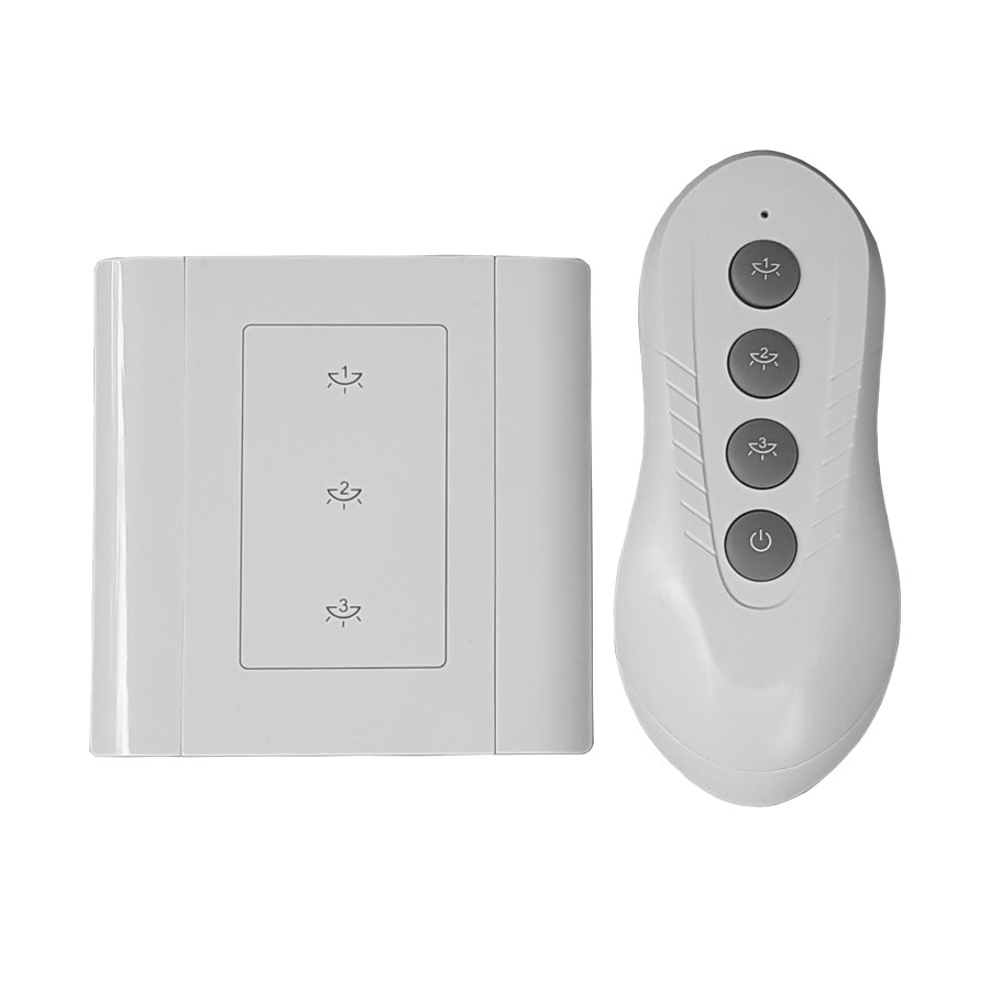 Công tắc điều khiển từ xa âm tường đế vuông DK3S