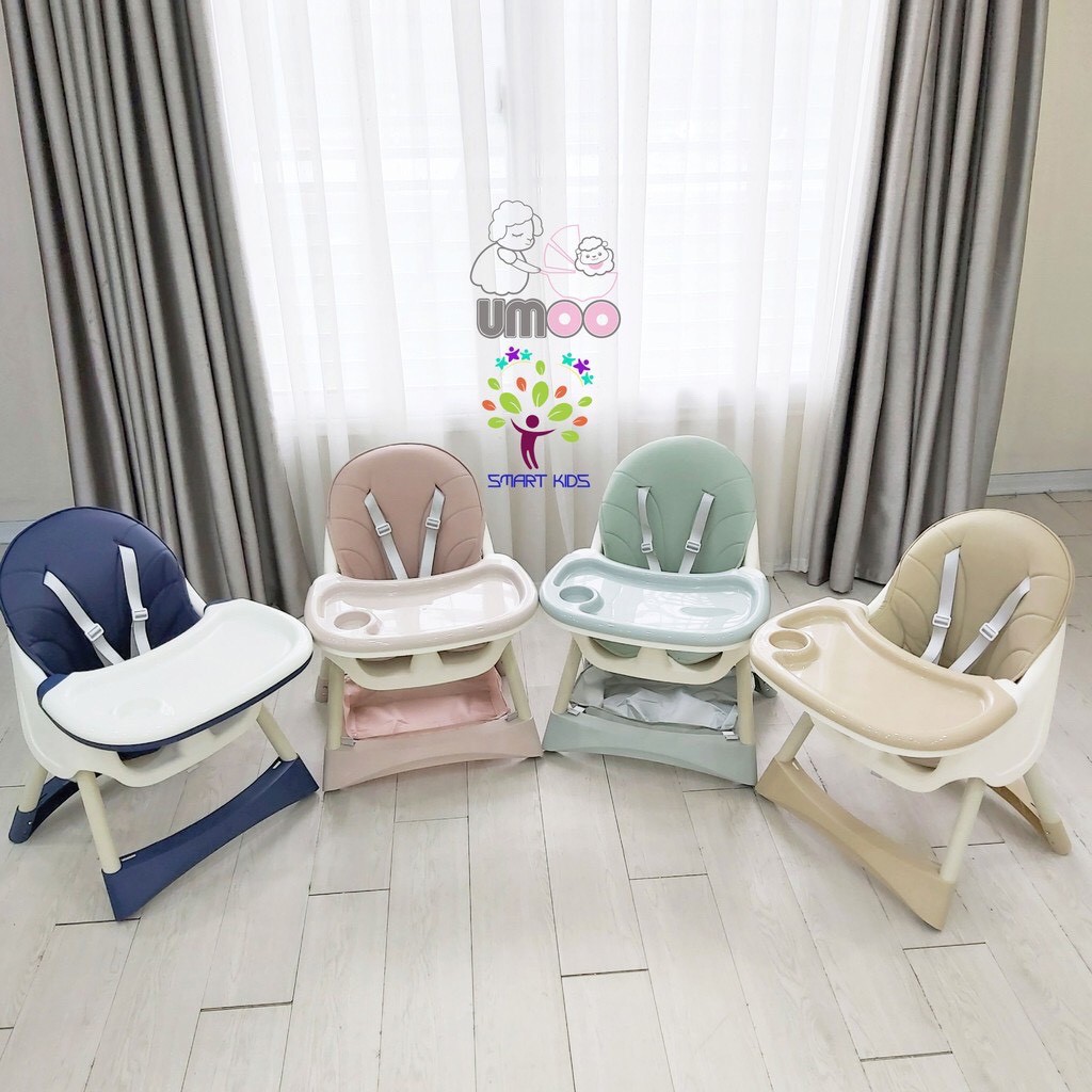 Ghế ăn Dặm Chính Hãng UMoo Đa Chức Năng có đệm cho bé