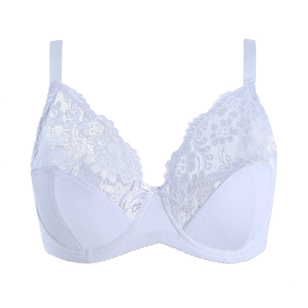 Áo lót VARSBABY phối ren cỡ lớn thoải mái không gây khó chịu thời trang cho nữ