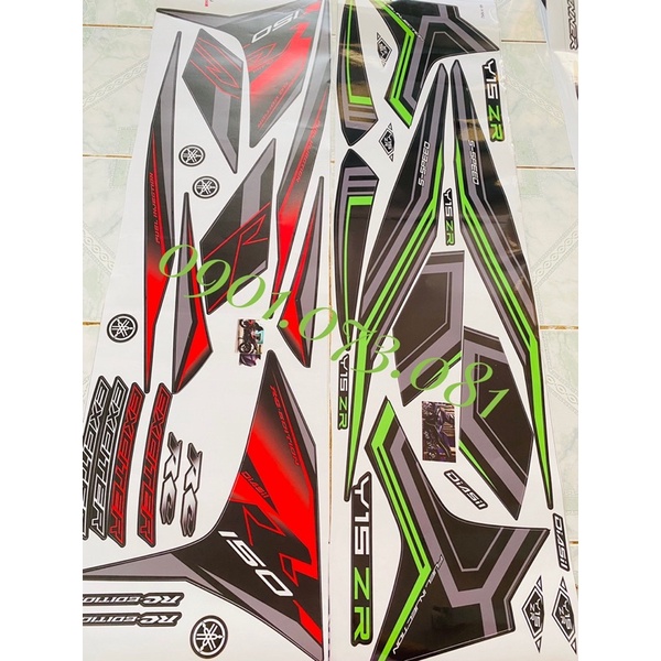 Tem xe exciter Rc xe đen