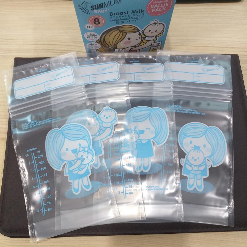 Bán lẻ túi trữ sữa đựng sữa Sunmum Thái Lan
