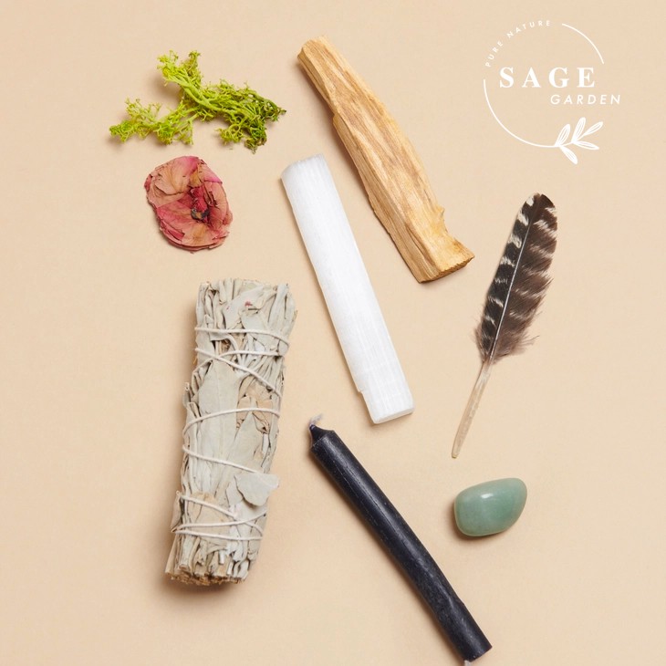 SET KHỞI ĐẦU (1 Xô Trắng 10cm và 1 Palo Peru 7-8gr) SAGE GARDEN