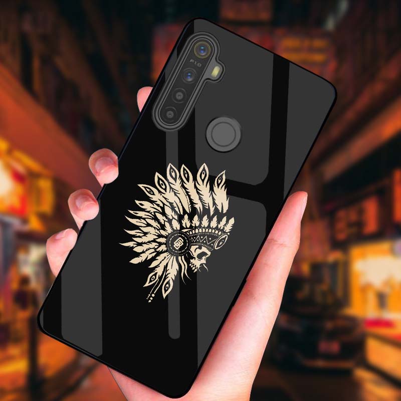 Ốp Lưng Realme Q, 5, 5i, 5 Pro Mặt kính cường lực Cao Cấp, Sang Trọng thiết kế Độc Quyền