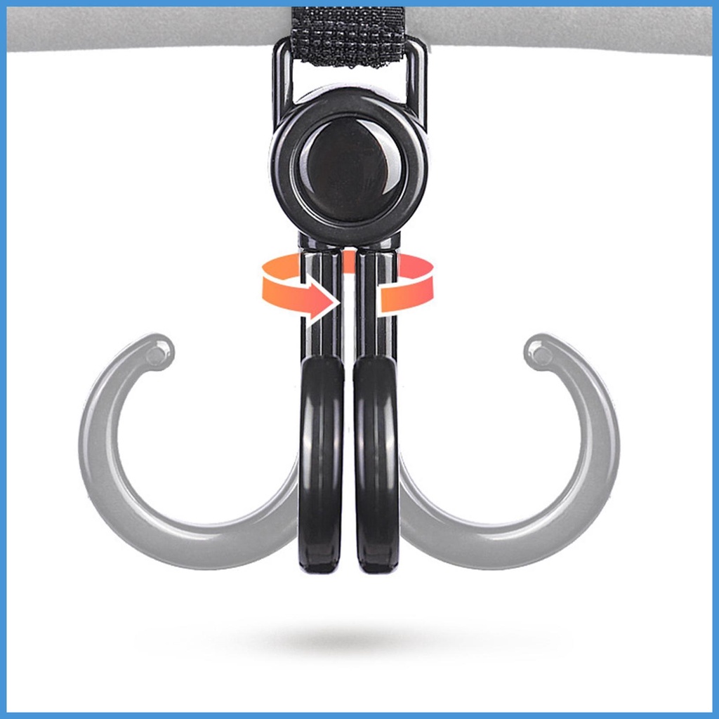 Móc Treo Túi Mua Sắm Đa Năng Gắn Xe Đẩy Em Bé