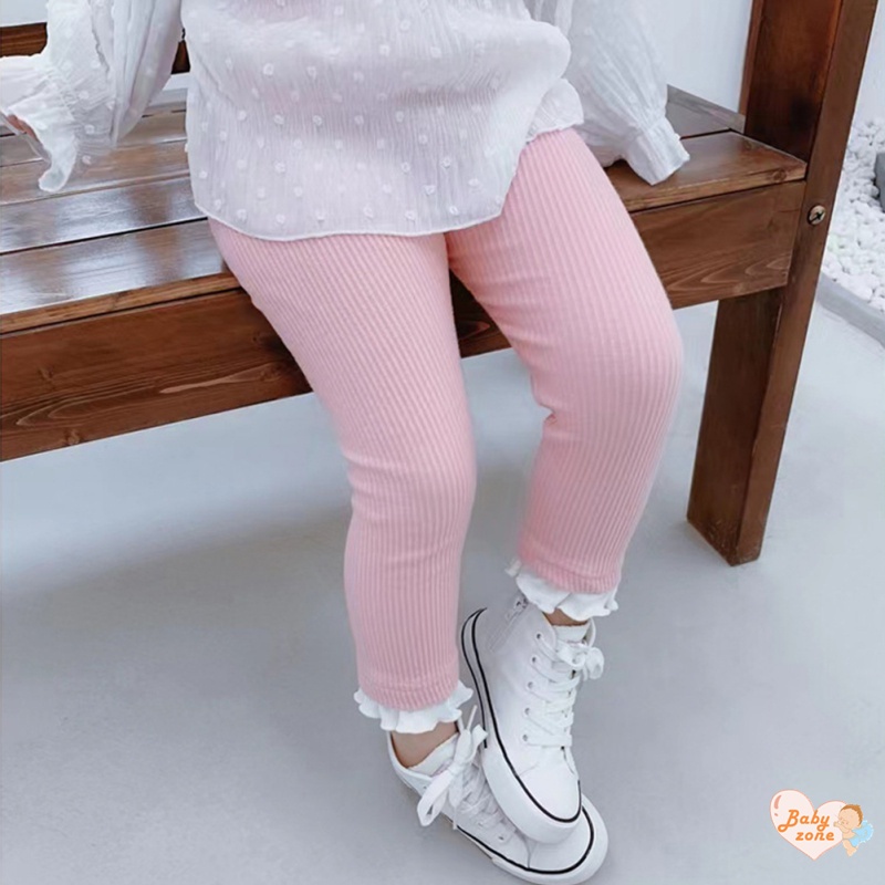 Quần Legging Màu Sắc Đơn Giản Cho Bé Gái