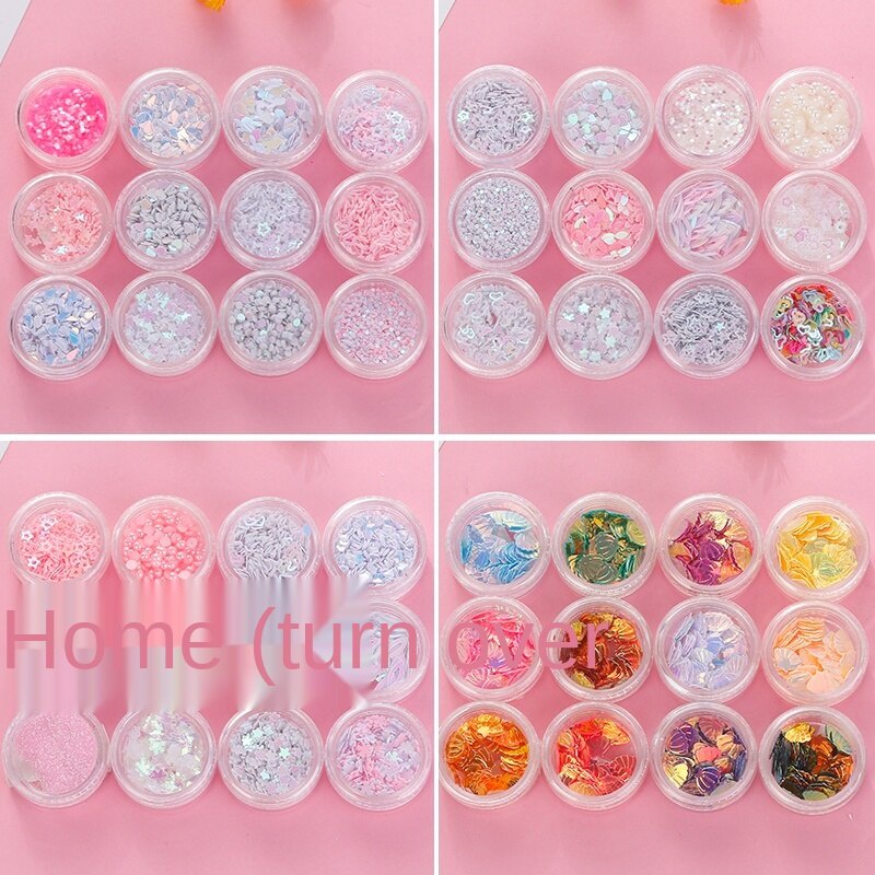 Set 12 miếng dán sequin lấp lánh dùng để trang điểm mắt | BigBuy360 - bigbuy360.vn