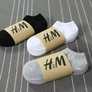Com bo 5 đôi tất nam cổ ngắn h2m