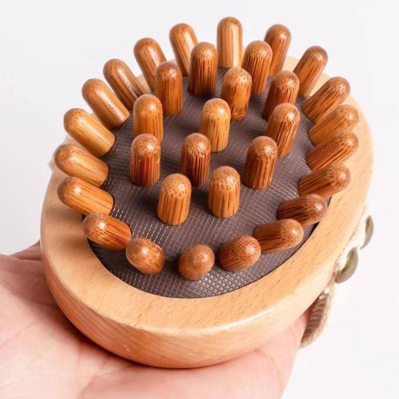 Bàn chải gỗ mát xa cơ thể giảm mỡ chảy xệ thư giãn cơ thể chuyên dụng