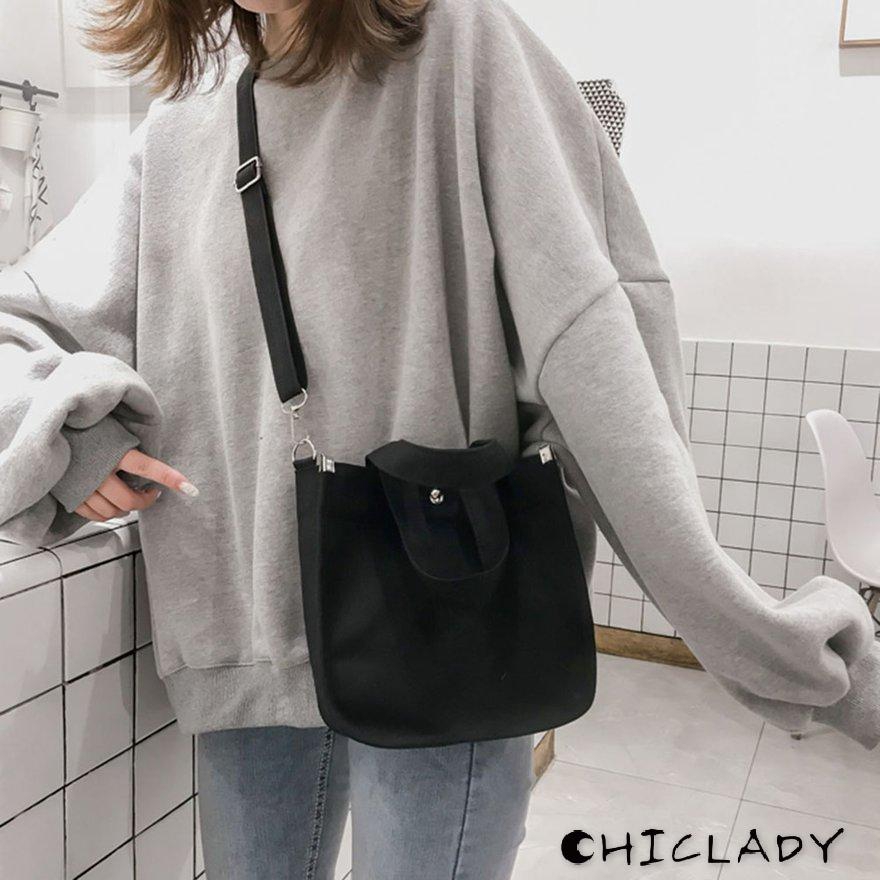 【miễn phí vận chuyển】Korean Ladies Satchel Handbag all-match Fashion Leisure Canvas Shopping Bag