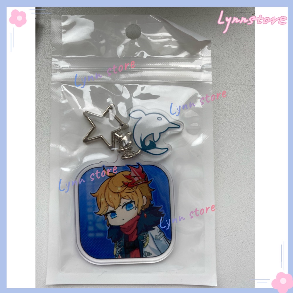 Móc Khóa Acrylic Hình Ngôi Sao Knave Arlecchino Genshin Va Chạm Fatui Knave