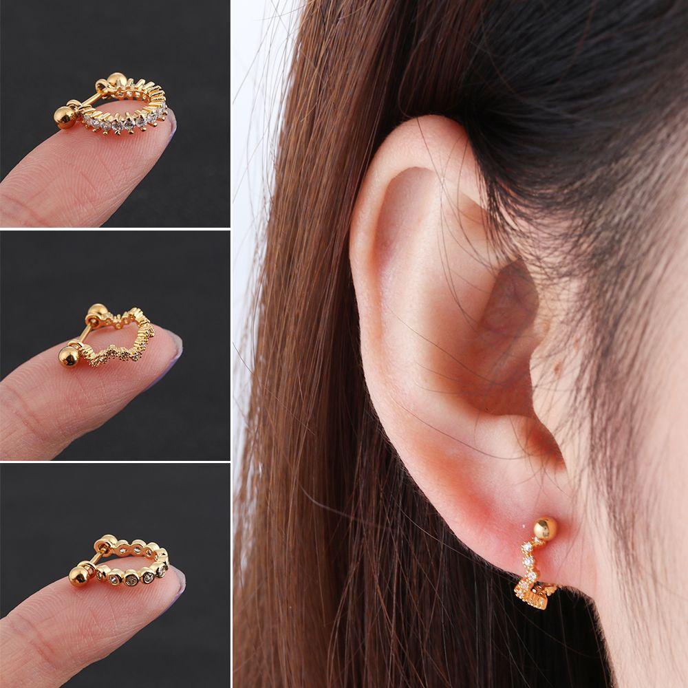 Khuyên Tai Kiểu Dàn Giáo Bằng Thép Thời Trang Cho Nữ