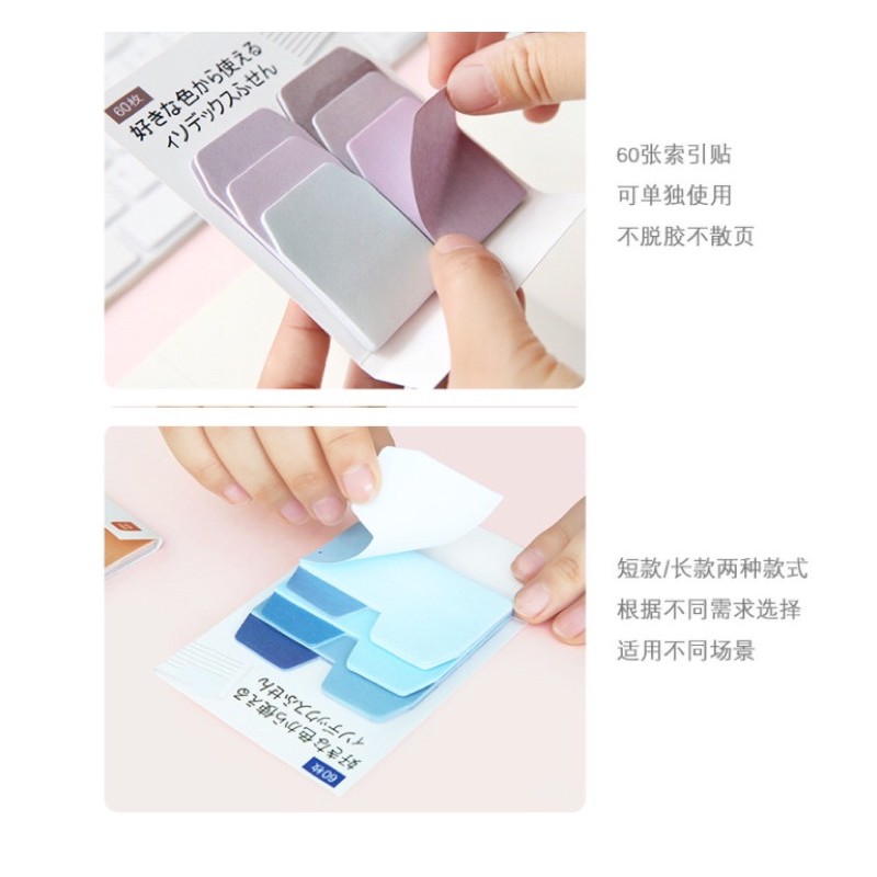 Nhãn giấy ghi nhớ tone pastel xinh xẻo