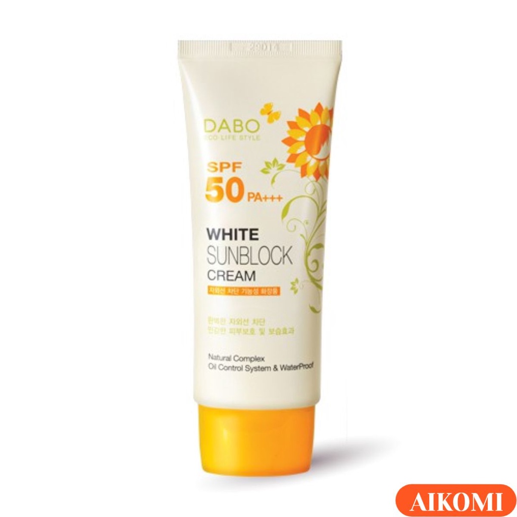 Kem Chống Nắng Hàn Quốc Dabo White Sunblock Cream SPF50 Chính Hãng