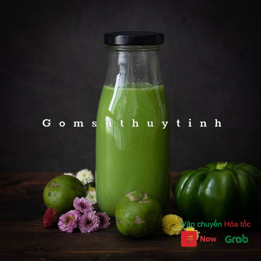 Combo 15 chai thủy tinh nắp tròn 300ML