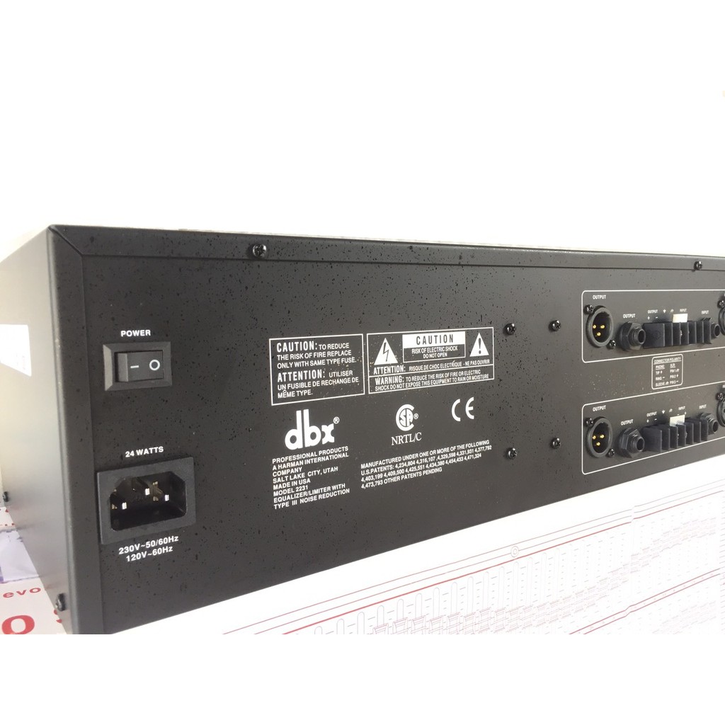 BỘ LỌC ÂM THANH DBX 2231S  NHẬP KHẨU - EQUALIZER LỌC XÌ