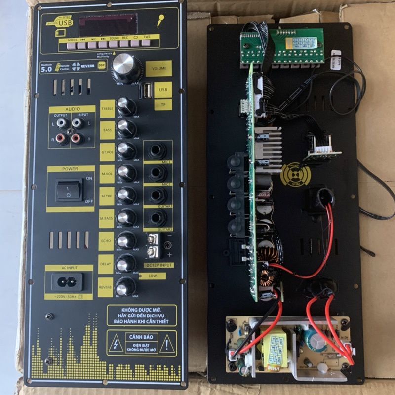 Bo mạch loa kéo T8 DSP REVERB 100W