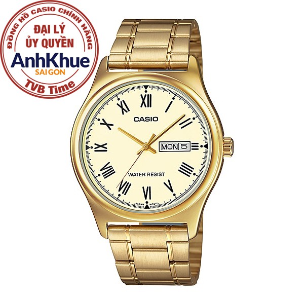 Đồng hồ nam dây kim loại Casio Standard chính hãng Anh Khuê MTP-V006G-9BUDF (38mm)