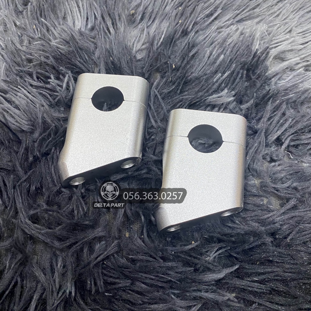 Gù Nâng Ghi Đông Xéo 22 ly - Tay Lái Moto - Nhôm CNC Nguyên Khối