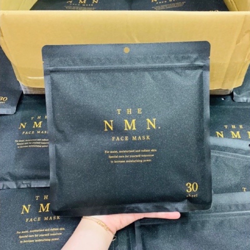 Mặt nạ tế bào gốc NMN Nhật Bản 30 miếng, Trẻ hóa, nâng cơ, chống lão hóa, Trắng da, mờ thâm nám