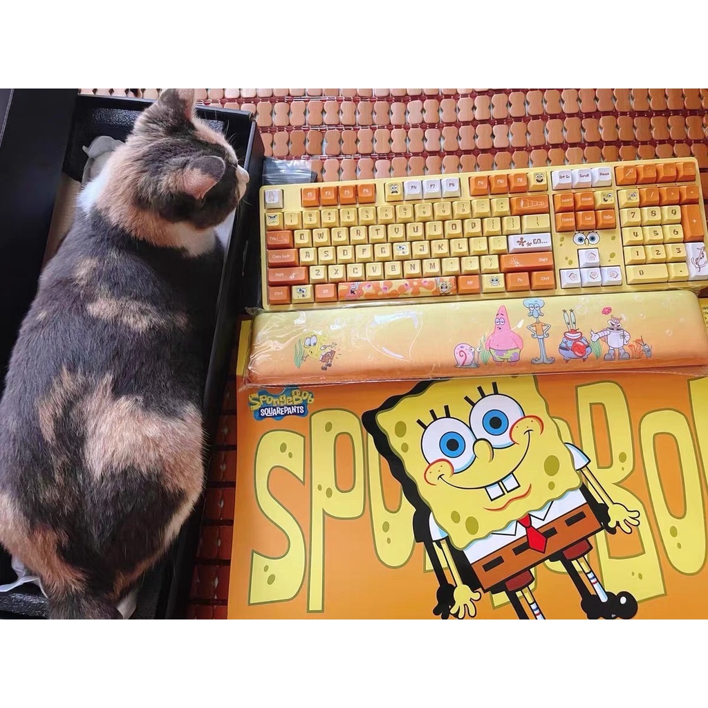 Bàn phím cơ AKKO 5108S - Phiên bản giới hạn Sponge Bob: LED RGB, hotswap, keycap PBT, switch CS jelly và CS silver