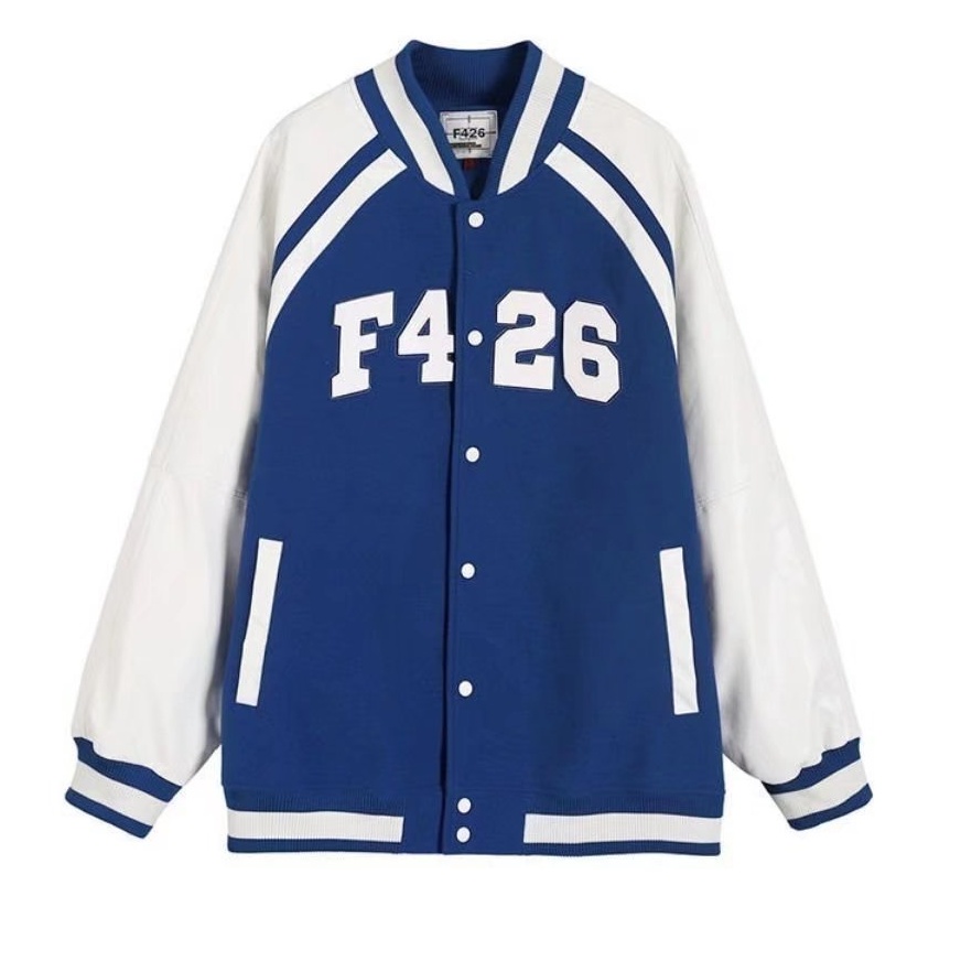 Áo Khoác Bóng Chày nam  ifashion cotton unisex  varsity jacket phong cách Hàn Quốc  áo khoác gió 2 lớp  from rộng áo bóng chày nữ