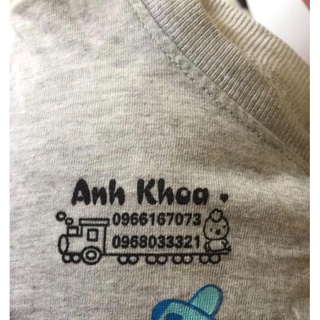 [phát minh] [Combo]-Con Dấu In Vải Mực Không Phai-Thiết Kế Theo Yêu Cầu -Con Dấu In Trên Vải