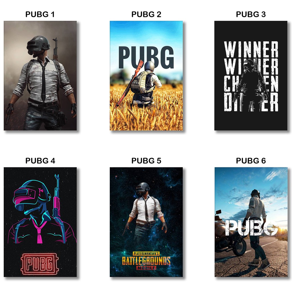 Áp Phích Treo Tường Trang Trí Hình Game Pubg 20x30cm