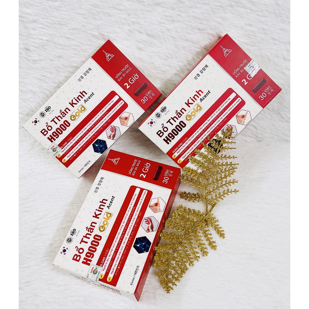 Bổ thần kinh H9000 giảm đau mỏi vai gáy, tê bì tay chân hộp 30 viên