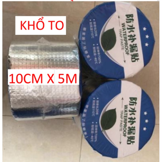 Băng Keo Chống Thấm Nhật Bản chống thấm trên mọi bề mặt, Băng Dán Chống Thấm Dột 10cm x 5m