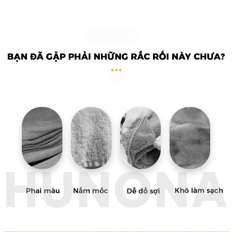 Khăn lau bếp đa năng bằng sợi than tre, khăn lau tay nhà bếp siêu thấm hút, kháng khuẩn – HUNONA