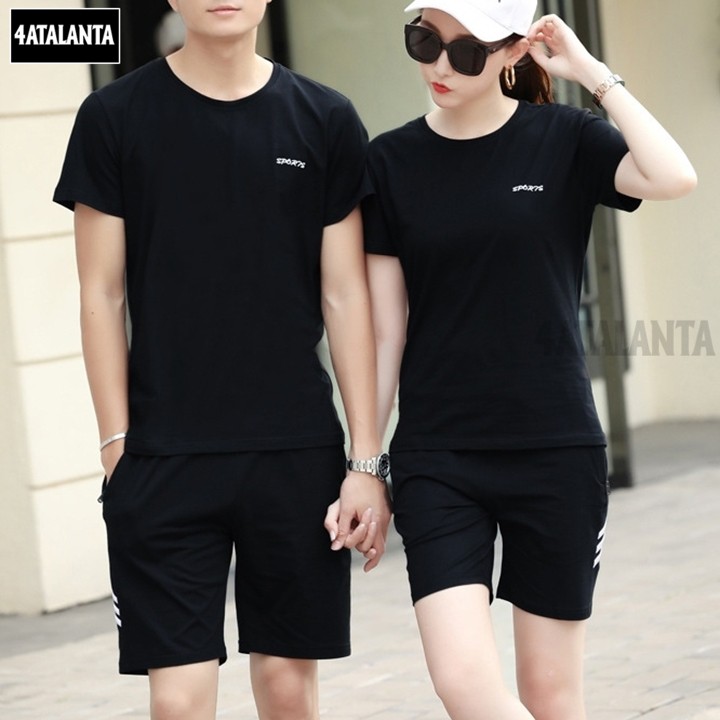 Bộ quần áo thể thao nam thun lạnh  4AT - BTT - 210 năng động – TEXT NGANG NGỰC – 4ATALANTA | BigBuy360 - bigbuy360.vn