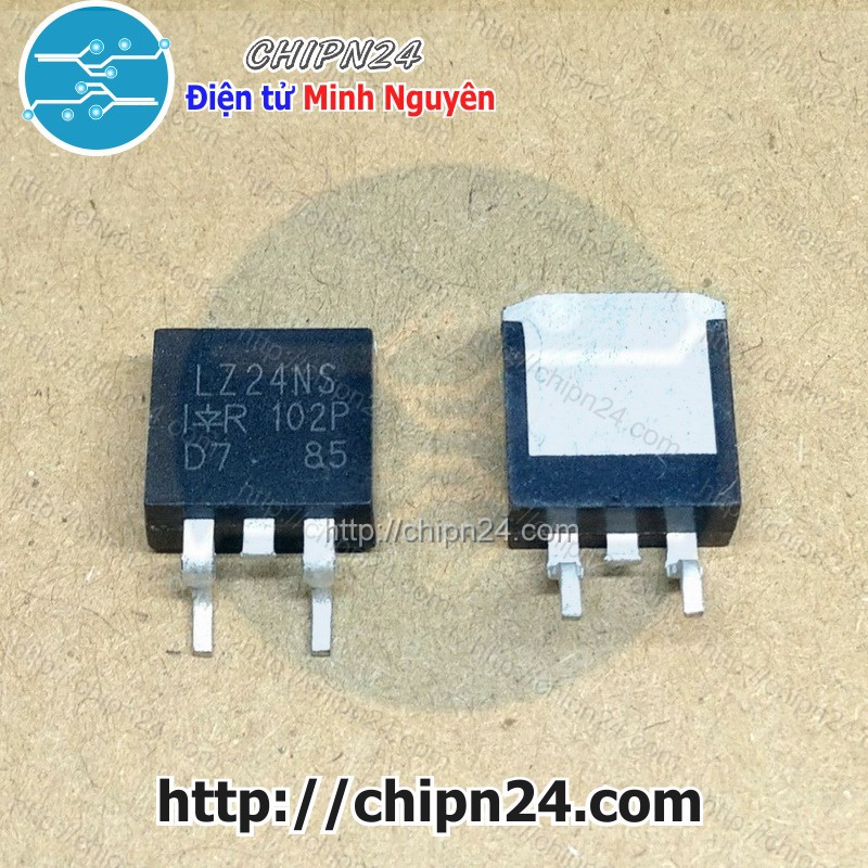 [2 CON] MOSFET Dán IRLZ24 TO-263 18A 55V Kênh N (SMD Dán) (IRLZ24NS IRLZ24NSPBF LZ24NS Z24)