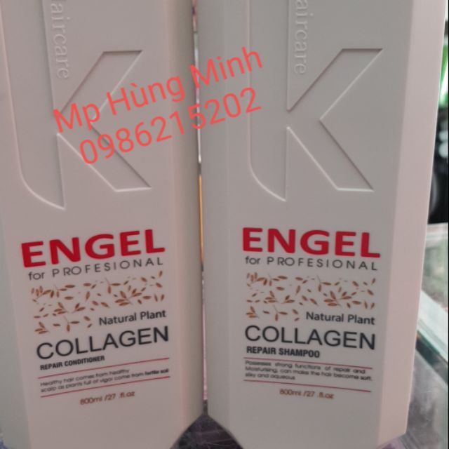 Combo gội xả Engel phục hồi tóc hư tổn và siêu dưỡng giúp tóc mềm mượt Dung tích: 768ml