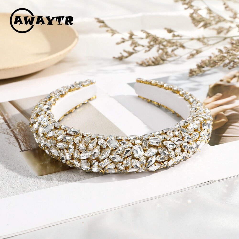 Băng đô đính đá lấp lánh thời trang cho nữ