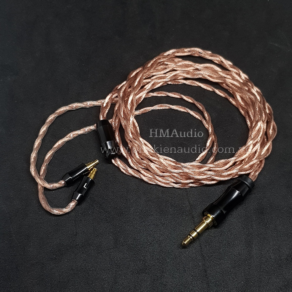 Dây tai nghe đồng 7NOCC Litz 23AWG 1.25mm tết 4 - Sennheiser IE40 Pro