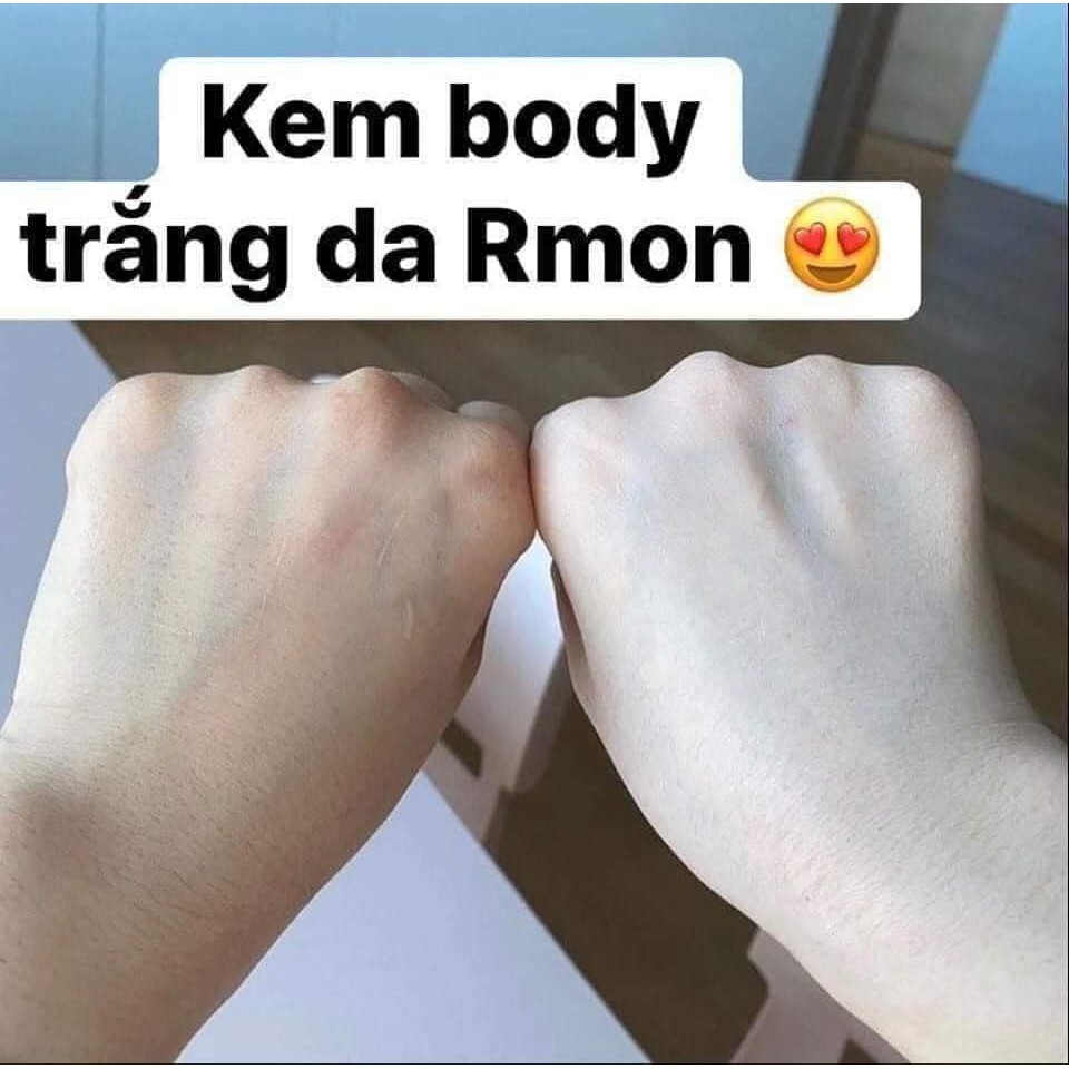 KEM BODY TẾ BÀO GỐC RMON SIÊU TRẮNG DA 200G NHẬP KHẨU CHÍNH HÃNG - KHÁNG NƯỚC, TRẮNG MỊN NGỌC NGÀ CHỈ SAU 2 TUẦN - 6199