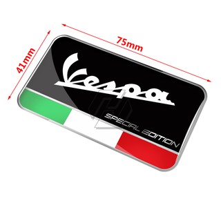 Decal sticker tem nổi 3D Vespa limited edition