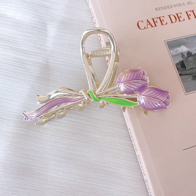 Kẹp tóc Gmai phong cách hoa tulip thời trang xinh xắn cho nữ
