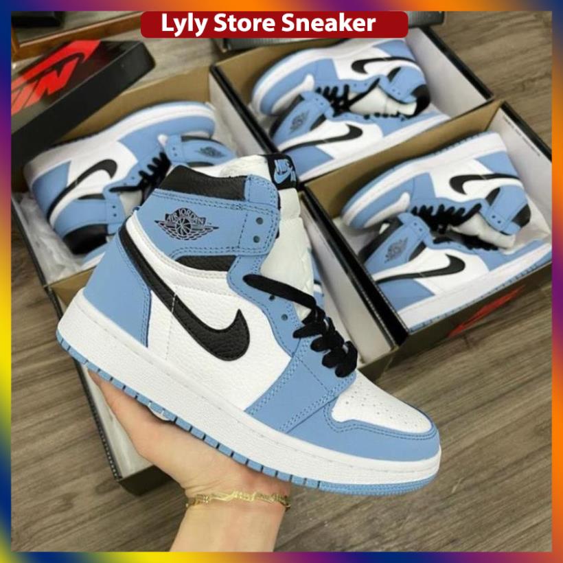 Giày Sneaker Air Jordan Cao Cổ, Giày JD1 xanh da trời baby cao cổ mới - Nguyễn Tình sneaker