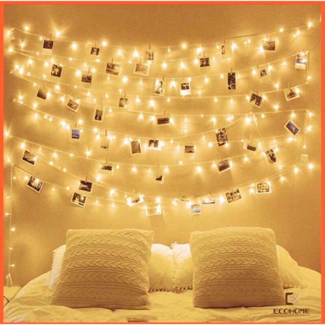 Đèn nháy led vàng dài 8m loại đẹp