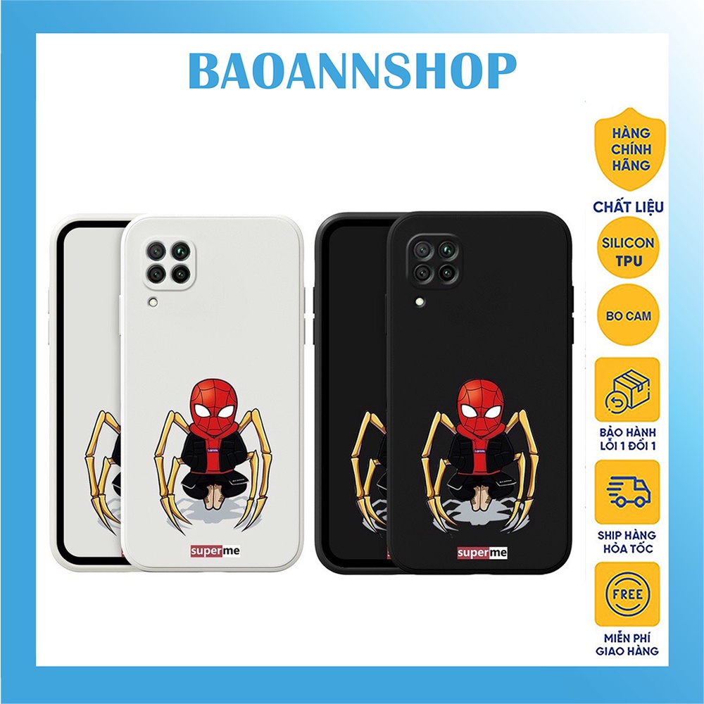 Ốp lưng iphone hình người nhện spiderman cạnh vuông chống sốc 7plus/8plus/x/xs/xsmax/11/12/13/14/pro/promax