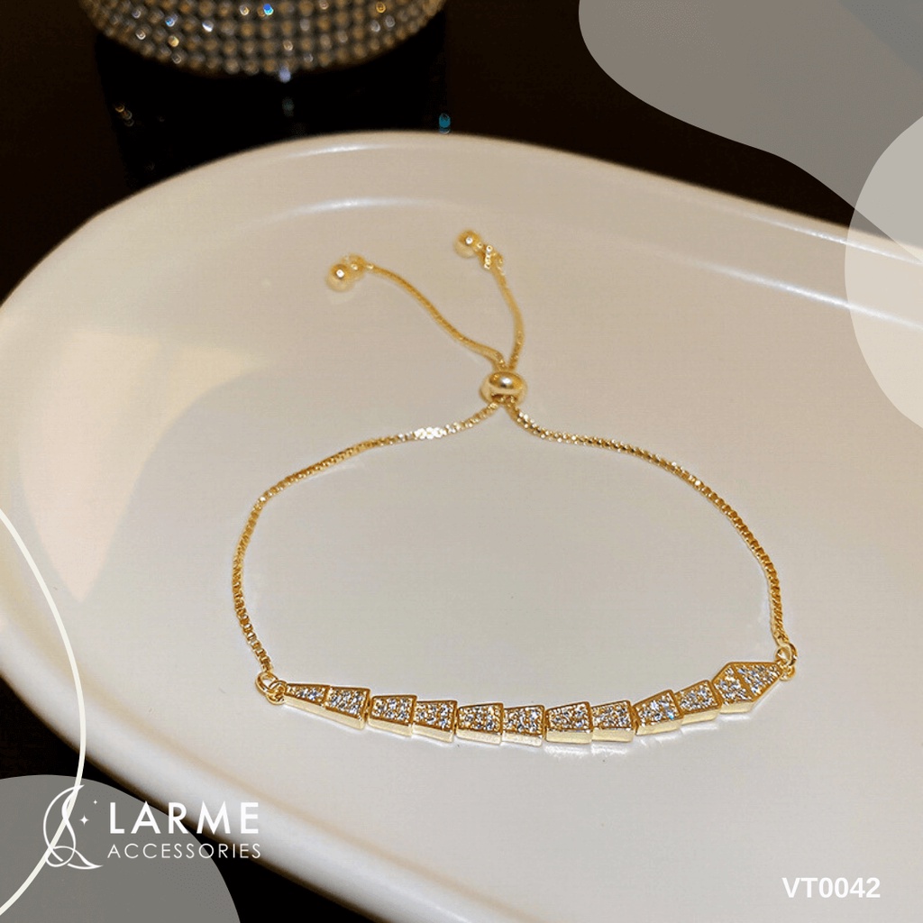Vòng tay, lắc tay chuỗi hạt đính đá lấp lánh Larme Accessories - VT0042