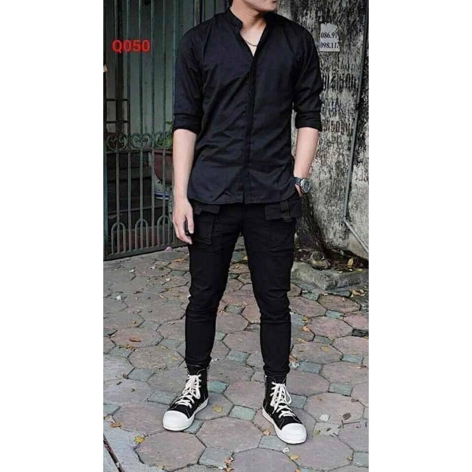 Quần Jogger Nam Kaki Túi Hộp Bo Chân Thun Kaki Mềm Mịn Co Giãn Thoáng Mát