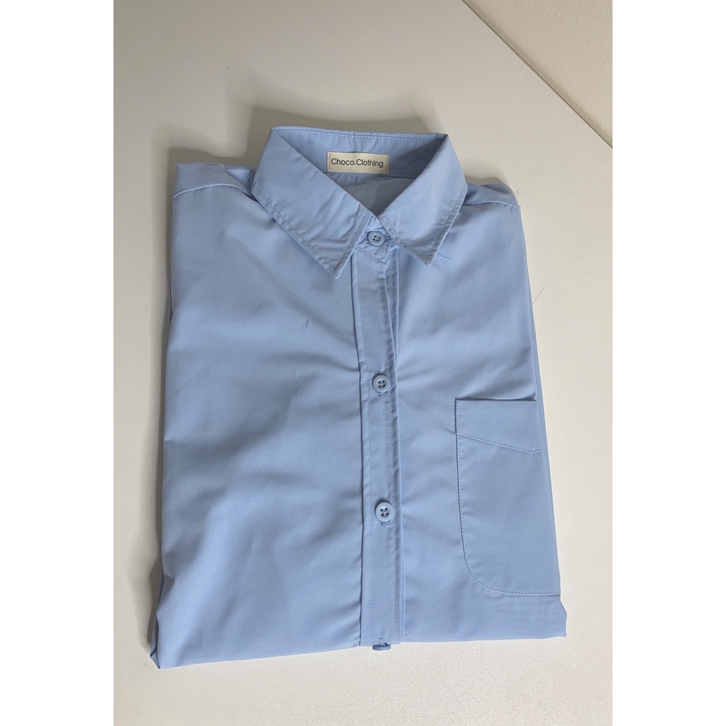 (Hàng có sẵn) Áo somi boyfriend nữ form rộng cá tính.