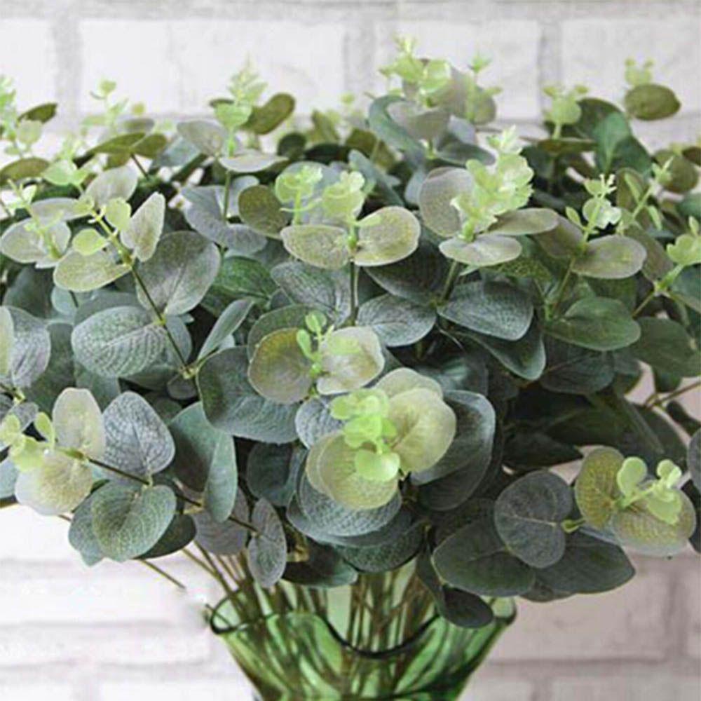 Lá Xanh Nhân Tạo Bằng Nhựa Dùng Trang Trí Vườn DIY