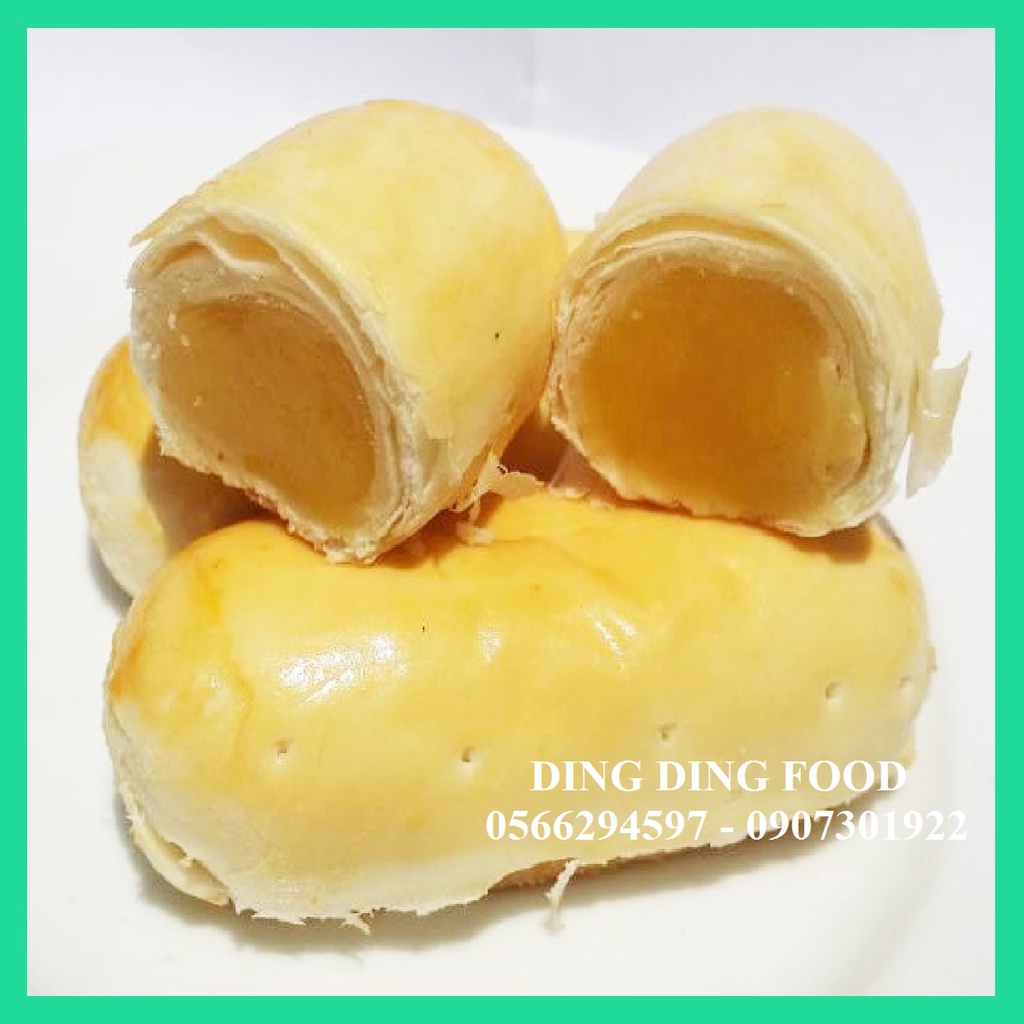 [COMBO 5 TÚI] Bánh Pía Ít Đường Đậu Xanh Sầu Riêng Chay 275g [1 TÚI 5 BÁNH] Tân Huê Viên| Ăn Kiêng - DING DING FOOD