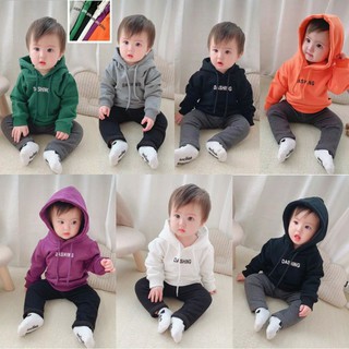 BỘ NỈ CHO BÉ 🌈ÁO NỈ CÓ MŨ KẾT HỢP QUẦN NỈ KHÁC MÀU CHO BÉ 8-18 CỰC SÀNH ĐIỆU