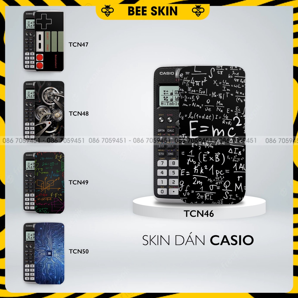 Skin dán máy tính CASIO In Hình Công NghệBộ 10 (Casio 570 / Casio 570-2nd/ Casio 580 /Vinacal..) tcnb10