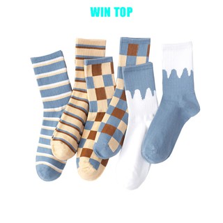 Tất Vớ Nữ Cổ Cao Phong Cách Valentine Cotton Ngọt Ngào Siêu Đẹp T23