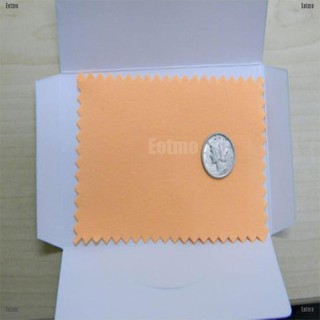(Eetmo) Random Color Flannelette Silver Cleaning Cloth Silver Polishing Cloth 5Pcs